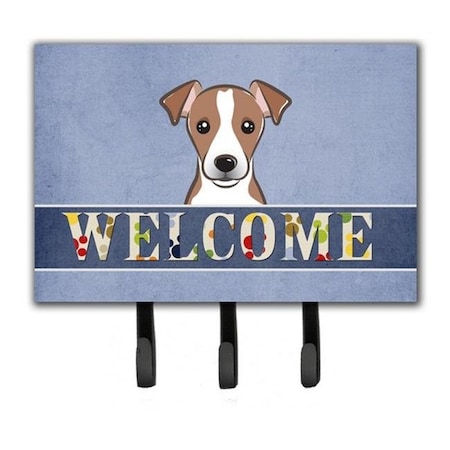 Carolines Treasures Carolines Treasures BB1446TH68 Jack Russell Terrier Welcome Leash & Key Holder BB1446TH68